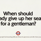 A 1986 London Tube poster.